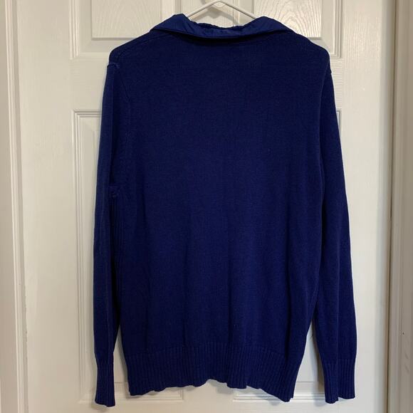 Chico’s Zenergy royal blue zip front sweater - Picture 4 of 6